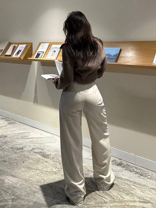 Kemerli Palazzo Pantalon - Görsel 2