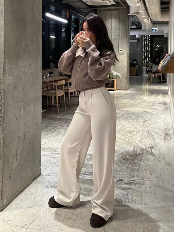 Kemerli Palazzo Pantalon - Görsel 3